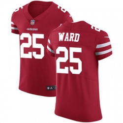 Nike 49ers #25 Jimmie Ward Red Team Color Mens Stitched NFL Vapor Untouchable Elite Jersey