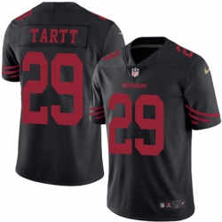 Nike 49ers #29 Jaquiski Tartt Black Mens Stitched NFL Limited Rush Jersey