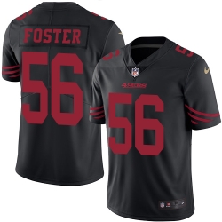 Nike 49ers #56 Reuben Foster Black Mens Stitched NFL Limited Rush Jersey