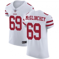 Nike 49ers #69 Mike McGlinchey White Mens Stitched NFL Vapor Untouchable Elite Jersey