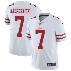 Nike 49ers #7 Colin Kaepernick White Mens Stitched NFL Vapor Untouchable Limited Jersey