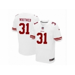 Nike San Francisco 49ers 31 Donte Whitner white Elite NFL Jersey