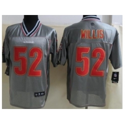 Nike San Francisco 49ers 52 Patrick Willis Grey Elite Vapor NFL Jersey