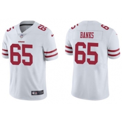 Nike San Francisco 49ers 65 Aaron Banks White Vapor Untouchable Limited Jersey