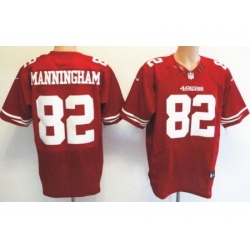 Nike San Francisco 49ers 82 Mario Manningham Red Elite NFL Jersey