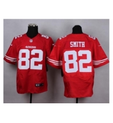 Nike San Francisco 49ers 82 Torrey Smith Red Elite NFL Jersey