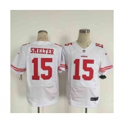 nike nfl jerseys san francisco 49ers 15 smelter white[Elite][smelter]