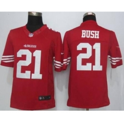 nike nfl jerseys san francisco 49ers 21 bush red[nike Limited][bush]