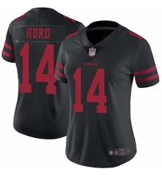 Women 49ers 14 Jalen Hurd Black Alternate Stitched Football Vapor Untouchable Limited Jersey