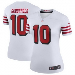 Women Nike San Francisco 49ers Jimmy Garoppolo 10 Rush NFL Jersey