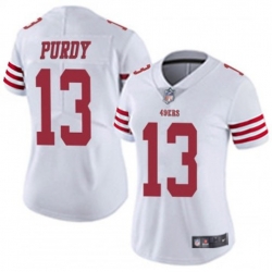 Women San Francisco 49ers 13 Brock Purdy White Vapor Untouchable Limited Stitched Football Jersey