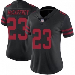 Women San Francisco 49ers 23 Christian McCaffrey Black Vapor Untouchable Stitched Jersey