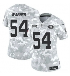 Women San Francisco 49ers 54 Fred Warner 2024 F U S E Arctic Camo Salute To Service Limited Stitched Jersey