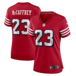 Women San Francisco 49ers Christian McCaffrey Nike Red Vapor Untouchable Limited Stitched Jersey