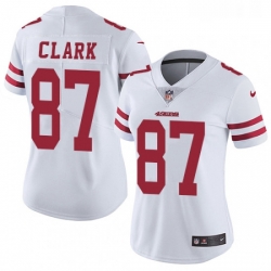 Womens Nike San Francisco 49ers 87 Dwight Clark White Vapor Untouchable Limited Player NFL Jersey