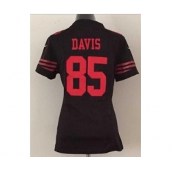 nike women nfl jerseys san francisco 49ers 85 davis black[nike]