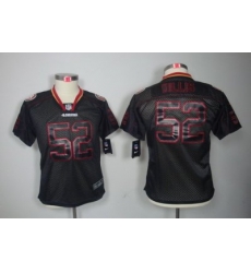 Youth Nike San Francisco 49ers #52 Patrick Willis Black[Lights Out ELITE Jerseys]