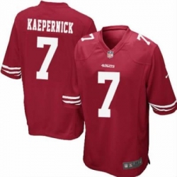 Youth Nike San Francisco 49ers 7 Colin Kaepernick Red NFL Jerseys