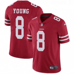 Youth Nike San Francisco 49ers 8 Steve Young Elite Red Team Color NFL Jersey