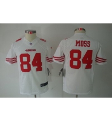 Youth Nike San Francisco 49ers 84 Randy Moss White Limited Jerseys