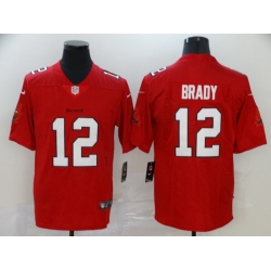 Buccaneers 12 Tom Brady Red Vapor Untouchable Limited Jersey