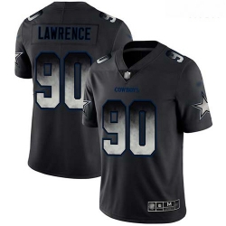 Cowboys 90 Demarcus Lawrence Black Men Stitched Football Vapor Untouchable Limited Smoke Fashion Jersey