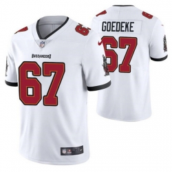 Men Tampa Bay Buccaneers 67 Luke Goedeke White Vapor Untouchable Limited Stitched Jersey