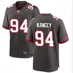 Men Tampa Bay Buccaneers 94 Calijah Kancey Grey 2023 Draft Stitched Game Jersey