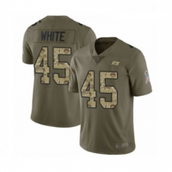 Mens Tampa Bay Buccaneers 45 Devin White Limited Olive Camo 2017 Salute to Service Football Jersey