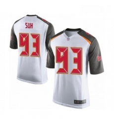 Mens Tampa Bay Buccaneers 93 Ndamukong Suh Game White Football Jersey