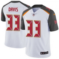 Nike Buccaneers #33 Carlton Davis White Mens Stitched NFL Vapor Untouchable Limited Jersey