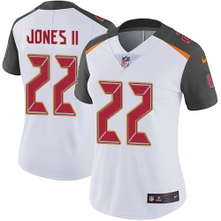 Nike Buccaneers #22 Ronald Jones II White Womens Stitched NFL Vapor Untouchable Limited Jersey