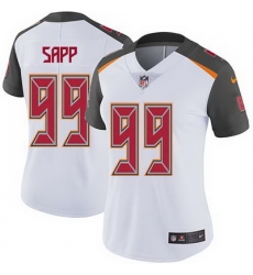 Nike Buccaneers #99 Warren Sapp White Womens Stitched NFL Vapor Untouchable Limited Jersey