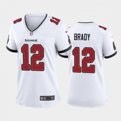 Women Nike Tampa Bay Buccaneers 12 Tom Brady White Nike Game Jersey