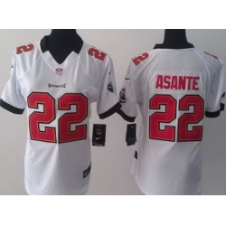 Women Nike Tampa Bay Buccaneers 22 Larry Asante White NFL Jerseys