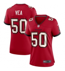 Women Nike Tampa Bay Buccaneers 50 Vita Vea Red Vapor Limited Jersey