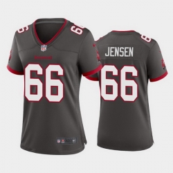 Women Nike Tampa Bay Buccaneers 66 Ryan Jensen Pewter Alternate Vapor Limited Jersey