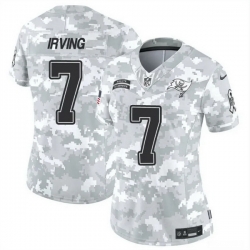 Women Tampa Bay Buccaneers 7 Bucky Irving 2024 F U S E Arctic Camo Salute To Service Limited Stitched Football Jersey