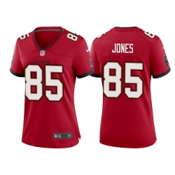 Women Tampa Bay Buccaneers 85 Julio Jones Red Stitched Game Jersey