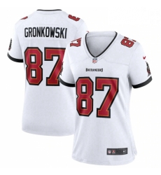 Women Tampa Bay Buccaneers #87 Rob Gronkowski Nike White Game Jersey