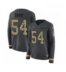 Womens Nike Tampa Bay Buccaneers 54 Lavonte David Limited Black Salute to Service Therma Long Sleeve NFL Jersey