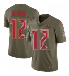 Youth Nike Tampa Bay Buccaneers 12 Chris Godwin Limited Olive 2017 Salute to Service NFL Jersey