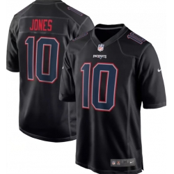 Men New England Patriots 10 Mac Jones Black Stitched Football Jersey