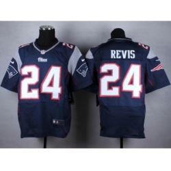 Nike New England Patriots 24 Darrelle Revis Blue Elite NFL Jersey