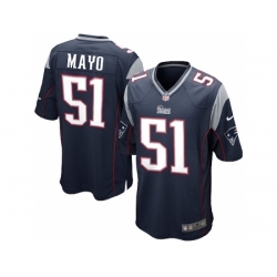 Nike New England Patriots 51 Jerod Mayo blue Game NFL Jersey