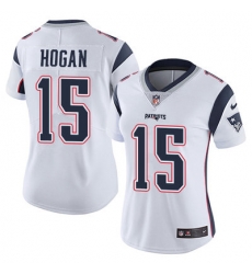 Nike Patriots #15 Chris Hogan White Womens Stitched NFL Vapor Untouchable Limited Jersey