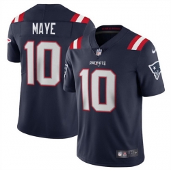 Youth New England Patriots 10 Drake Maye Navy 2024 Draft Vapor Limited Stitched Football Jersey