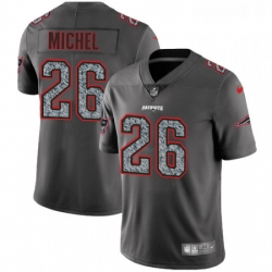 Youth Nike New England Patriots 26 Sony Michel Gray Static Untouchable Limited NFL Jersey