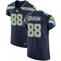 Men Nike Seahawks #88 Jimmy Graham Steel Blue Team Color Stitched NFL Vapor Untouchable Elite Jersey