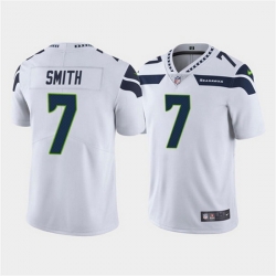 Men Seattle Seahawks 7 Geno Smith White Vapor Untouchable Limited Stitched Jersey